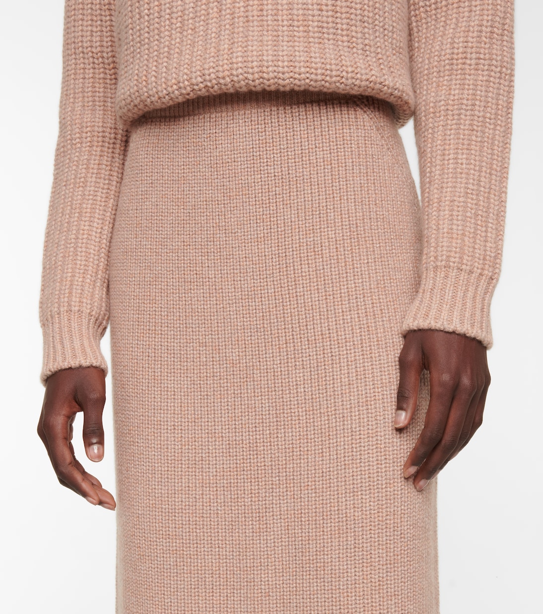 Jupe midi Gonna Davenport en cachemire | Loro Piana