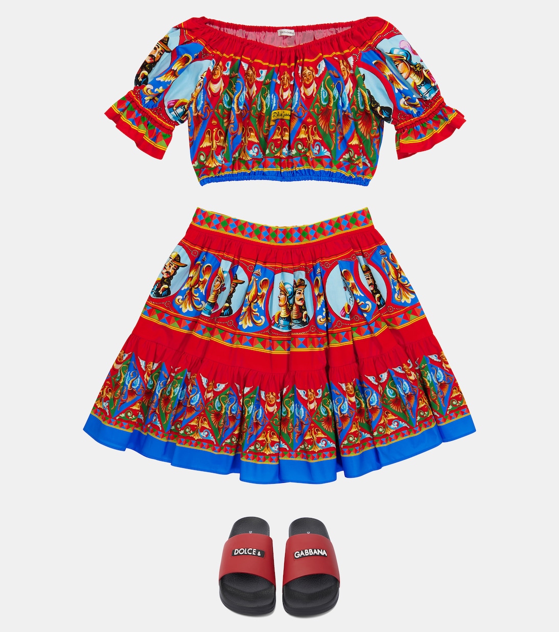 Printed cotton top | Dolce&Gabbana Kids