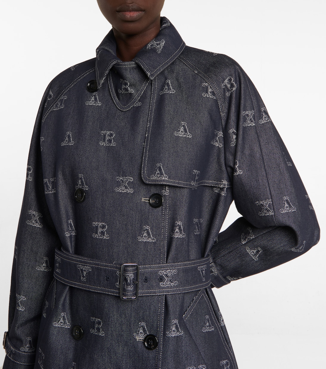 Mescal jacquard drill trench coat | Max Mara