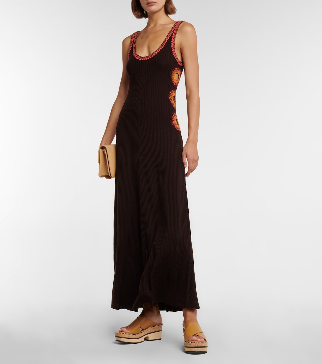 Gehäkeltes Maxikleid aus Wolle | Chloé