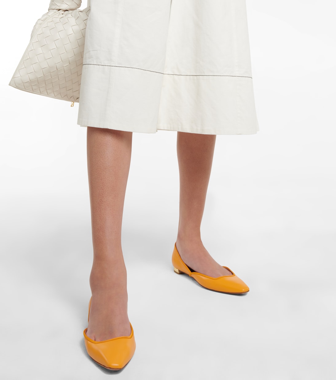 Maia leather ballet flats | Aquazzura