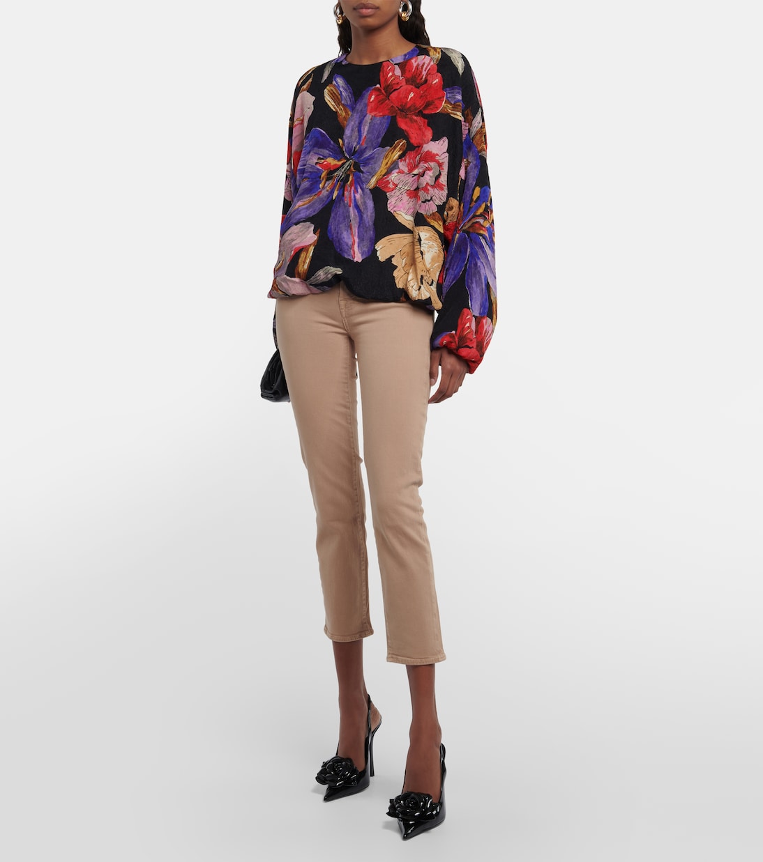 Jeans ajustados Roxanne de tiro medio | 7 For All Mankind
