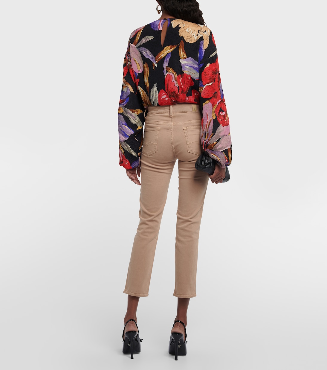 Jeans ajustados Roxanne de tiro medio | 7 For All Mankind