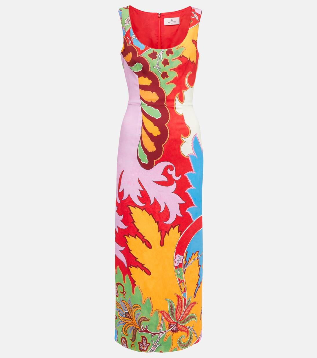 Printed cotton-blend midi dress | Etro