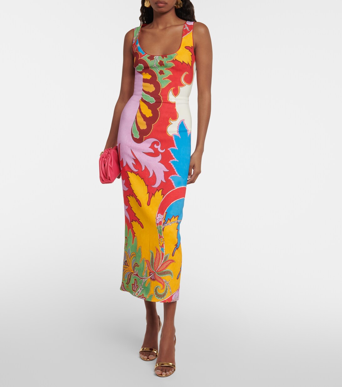 Printed cotton-blend midi dress | Etro