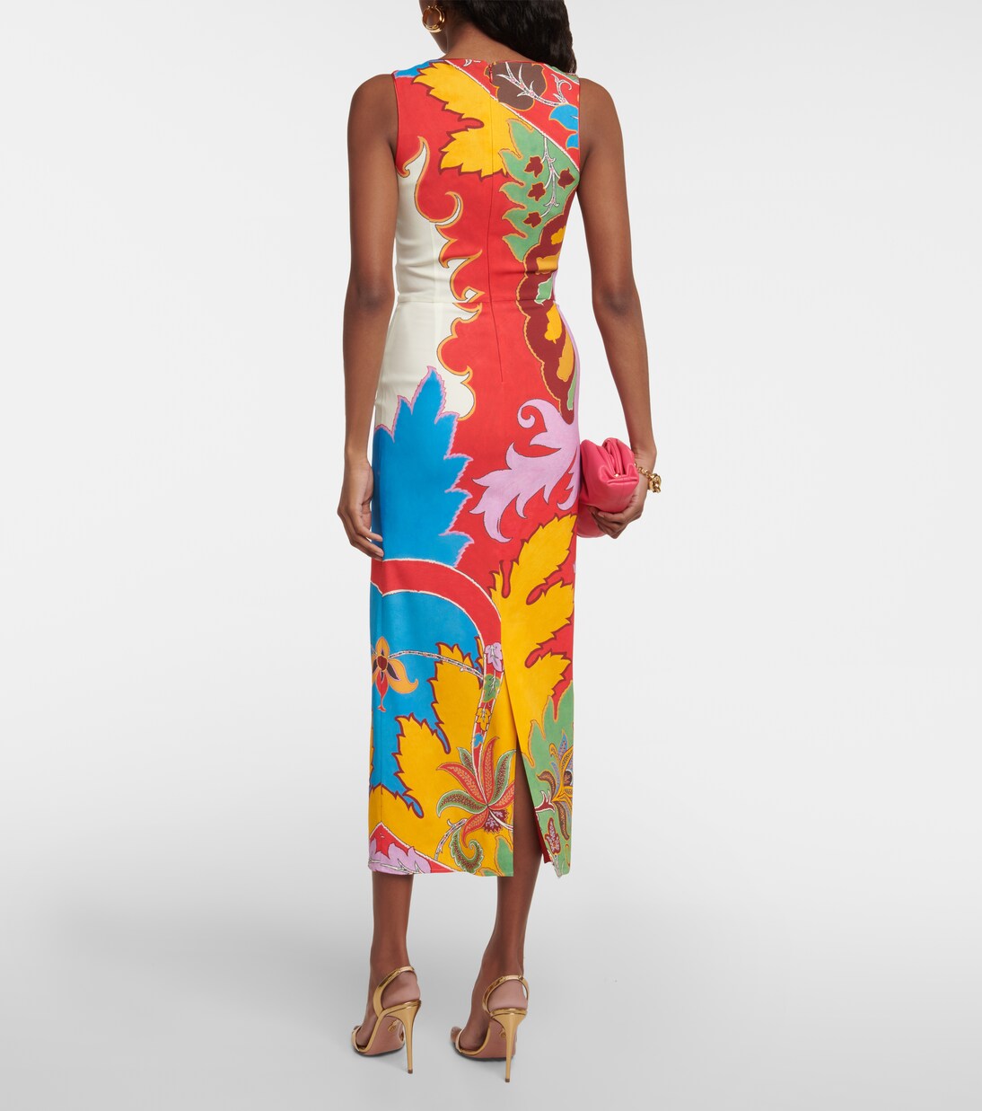 Printed cotton-blend midi dress | Etro