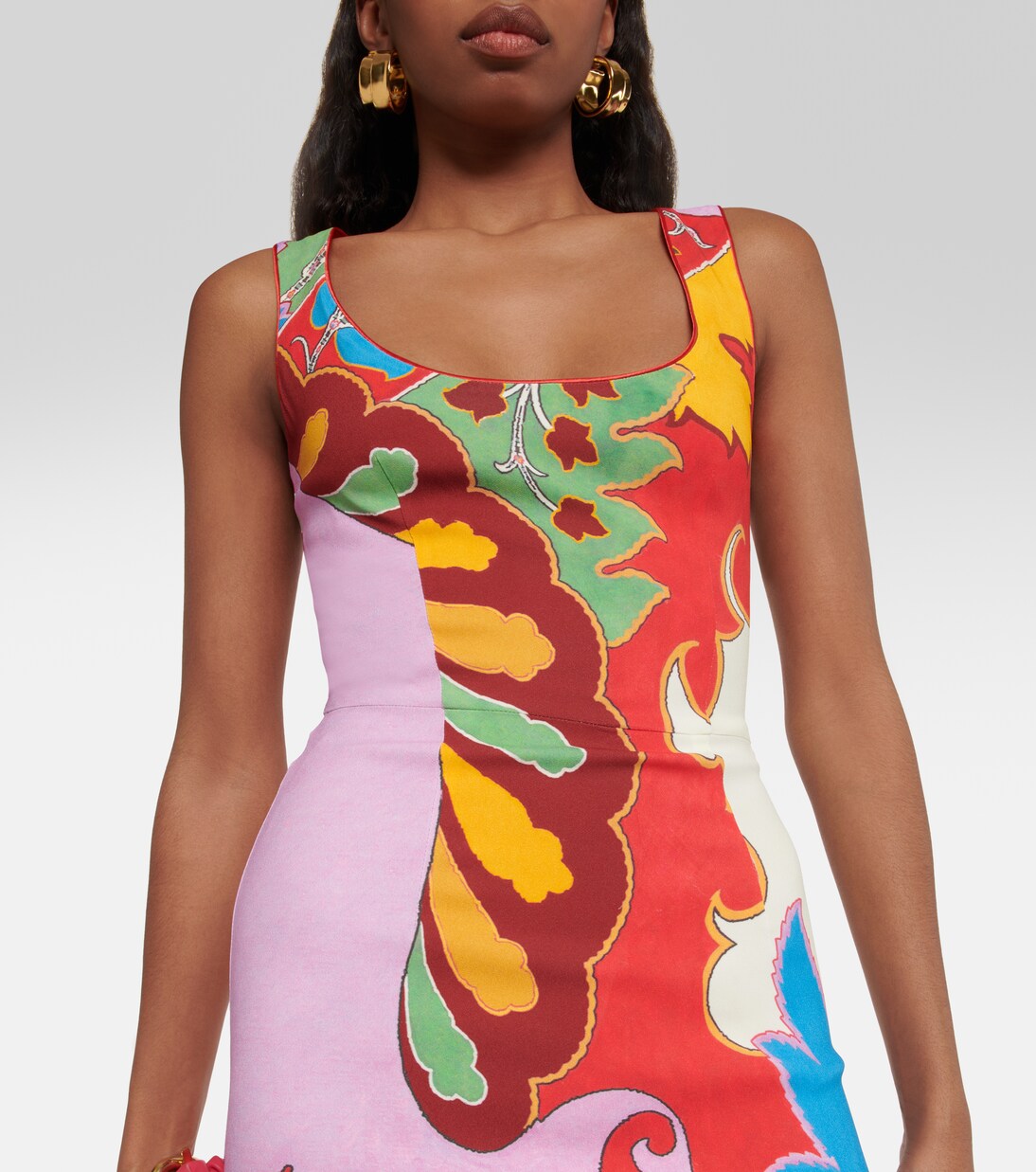 Printed cotton-blend midi dress | Etro