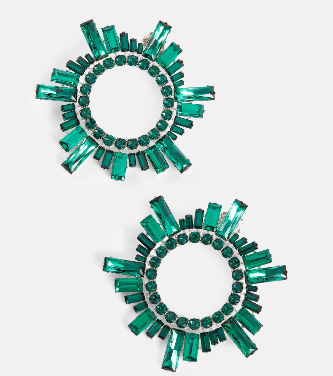 Boucles d’oreilles Begum à cristaux | Amina Muaddi