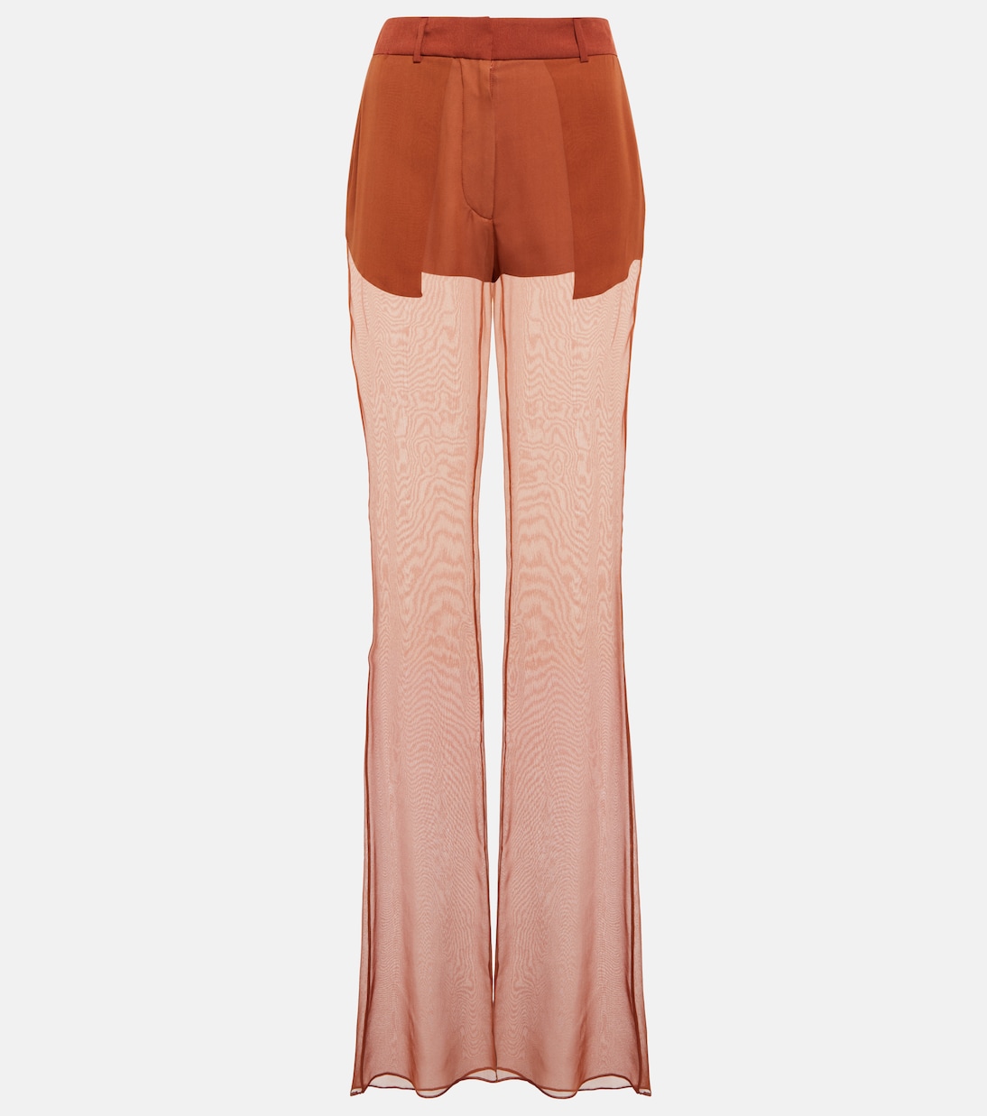Pantalon ample à taille mi-haute en soie | Nensi Dojaka