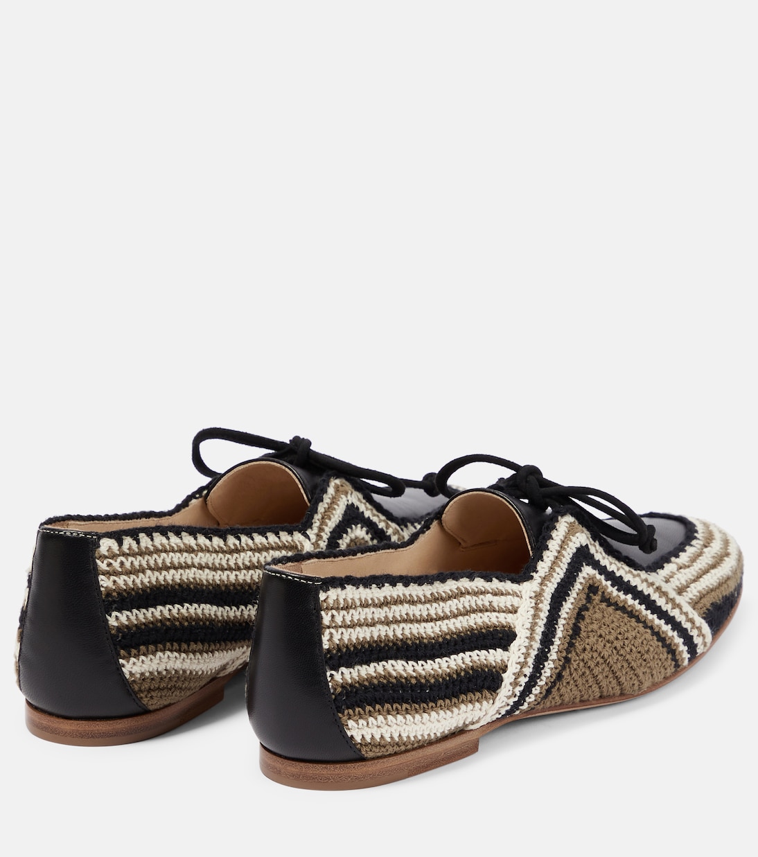 Hays leather-paneled crocheted loafers | Gabriela Hearst