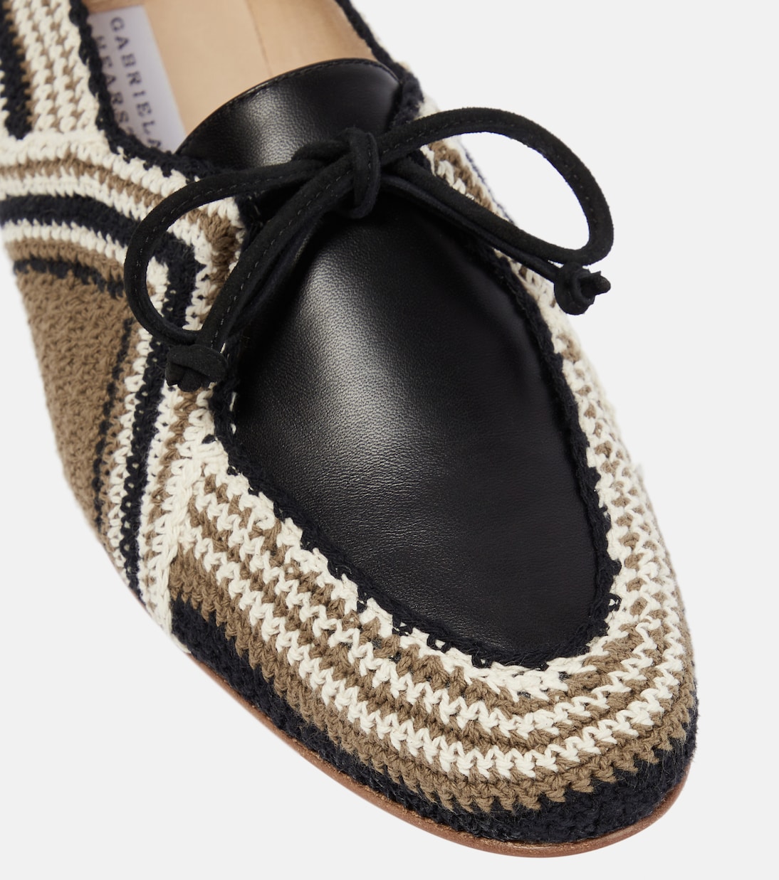Hays leather-paneled crocheted loafers | Gabriela Hearst