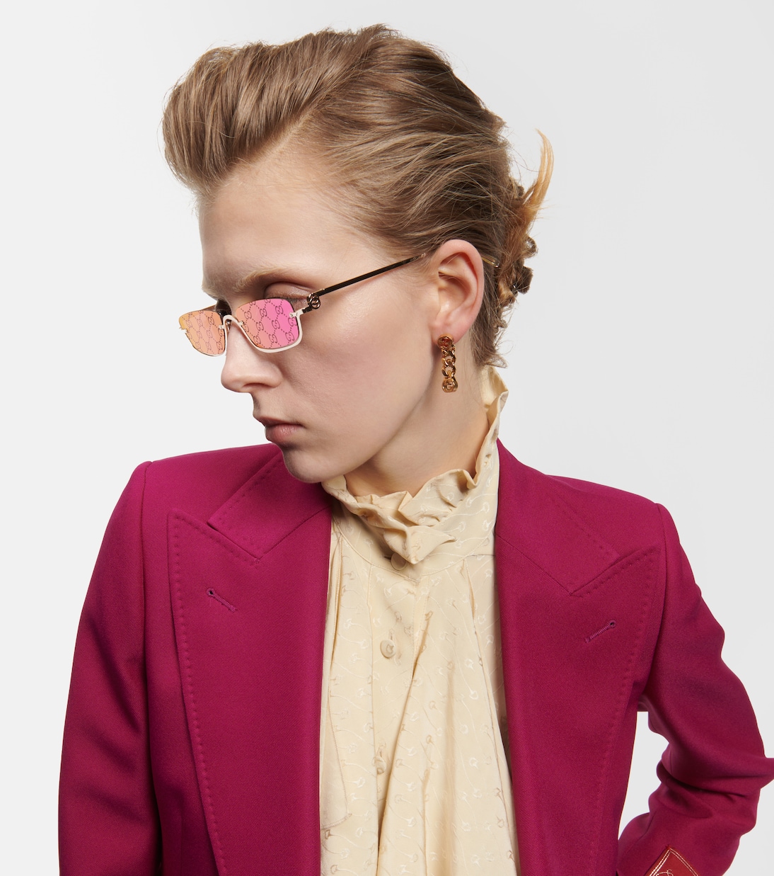 Occhiali da sole rettangolari GUCCI GG per giovani trendsetter