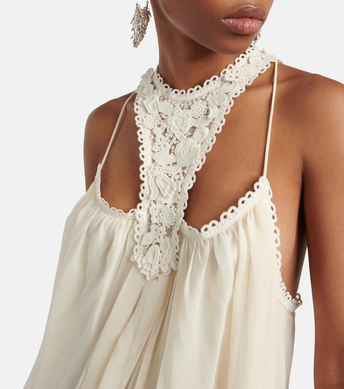 Miniabito Racky in crochet e seta | Isabel Marant
