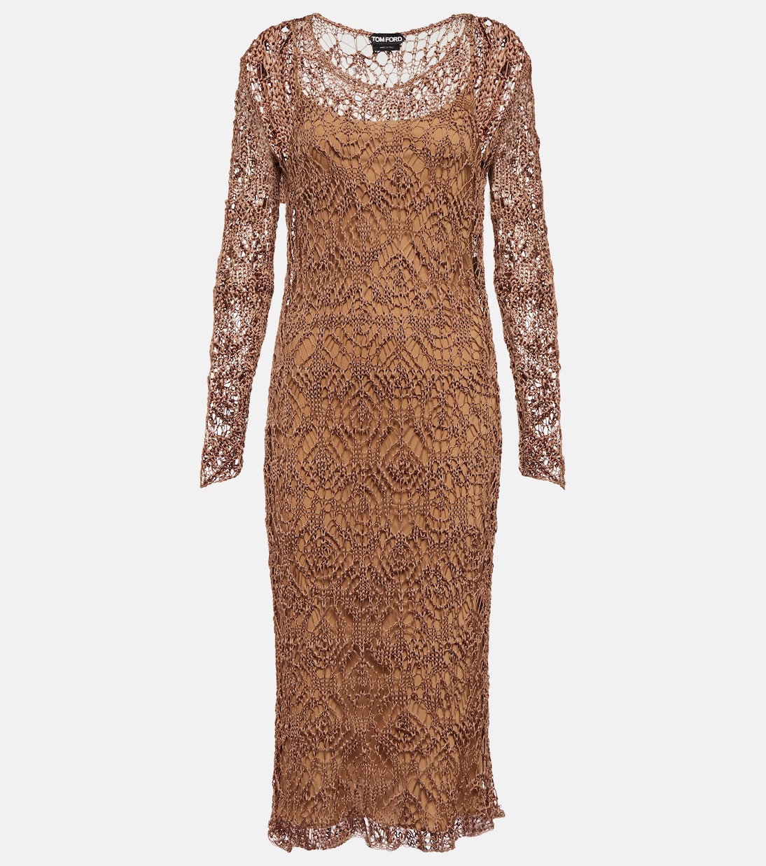 Layered knit midi dress | Tom Ford