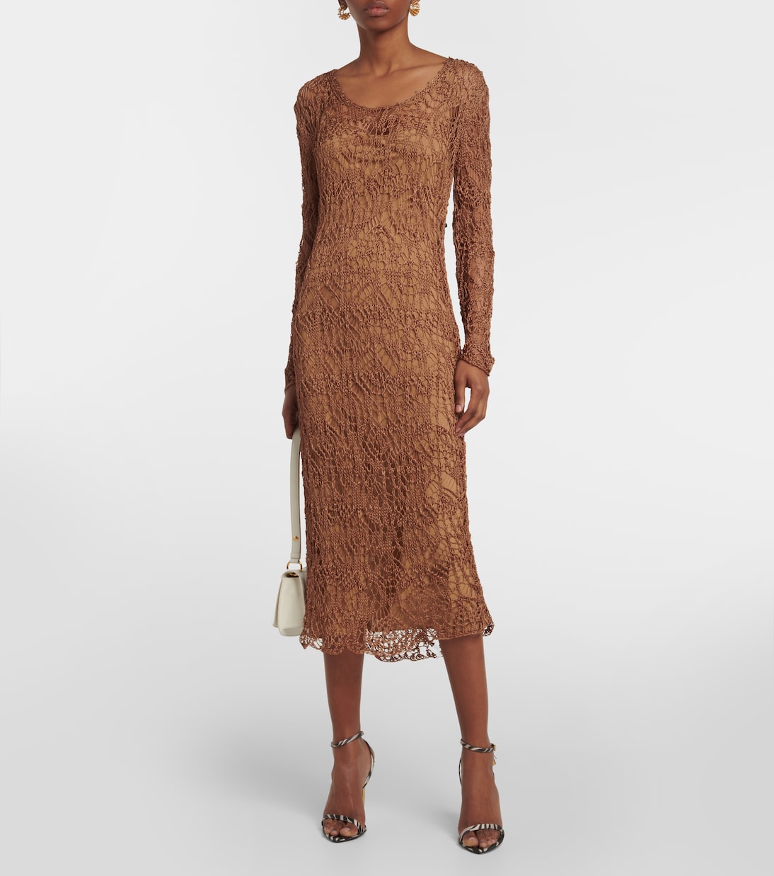 Layered knit midi dress | Tom Ford
