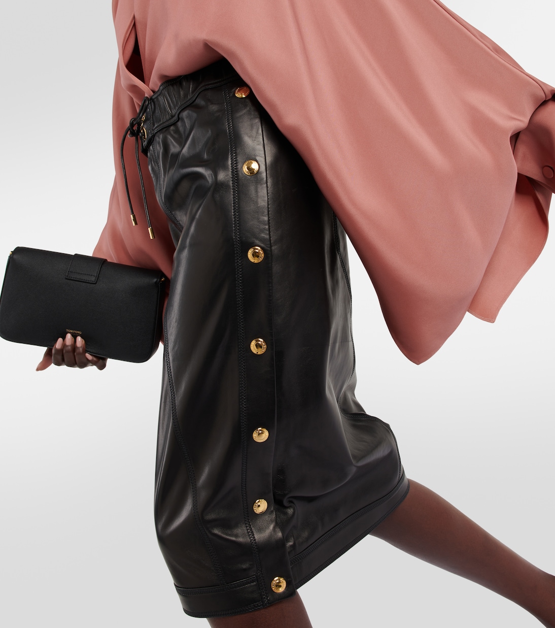 Falda midi de piel | Tom Ford