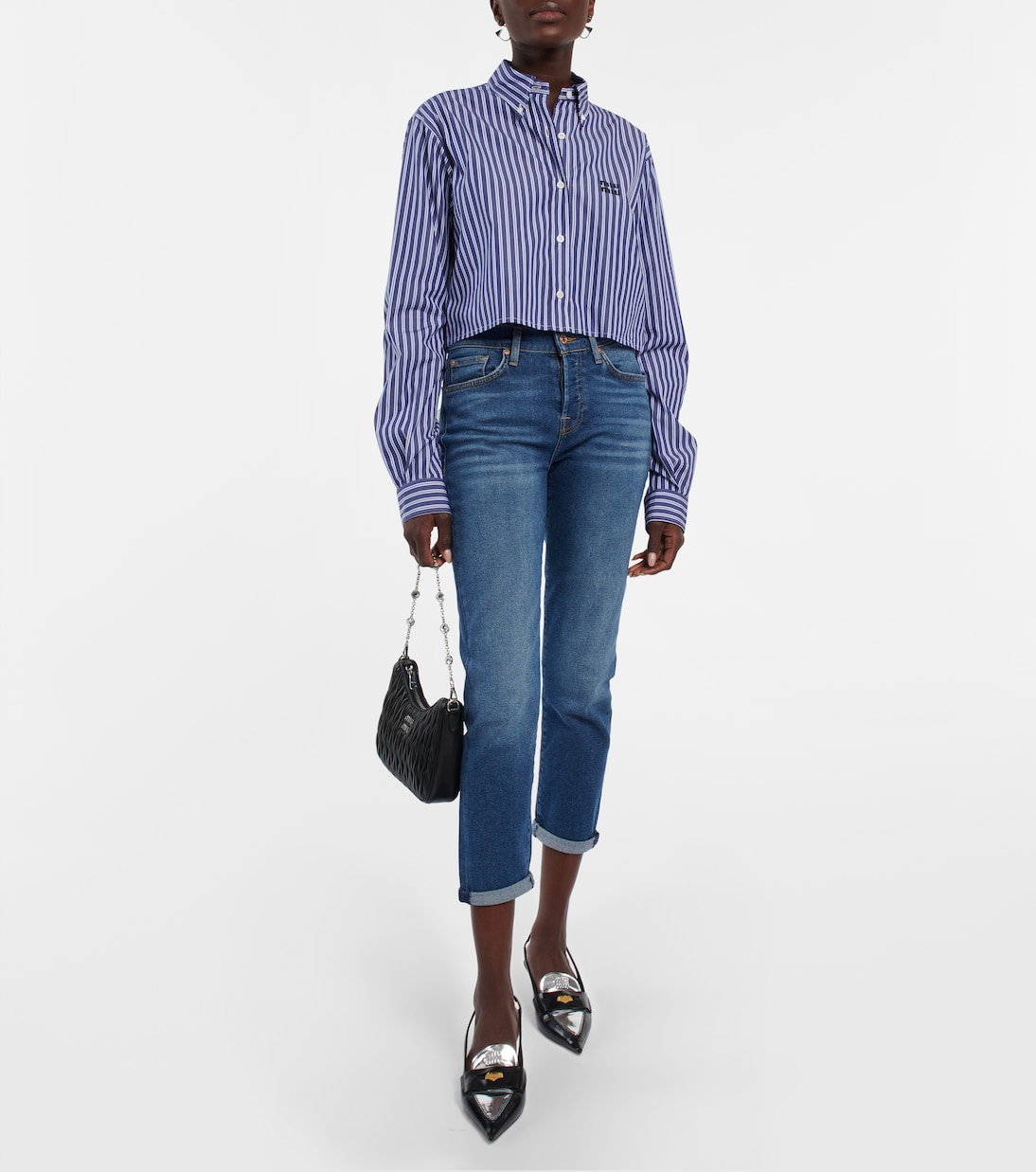 Josefina mid-rise slim jeans | 7 For All Mankind