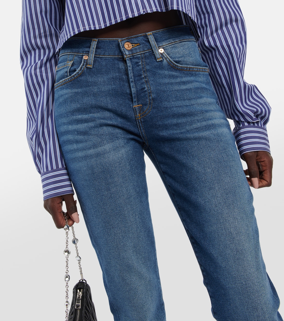 Josefina mid-rise slim jeans | 7 For All Mankind