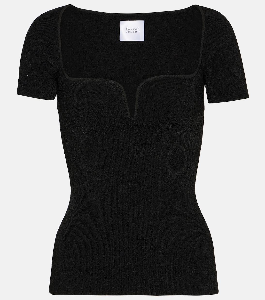 Top Gaia in maglia a coste | Galvan