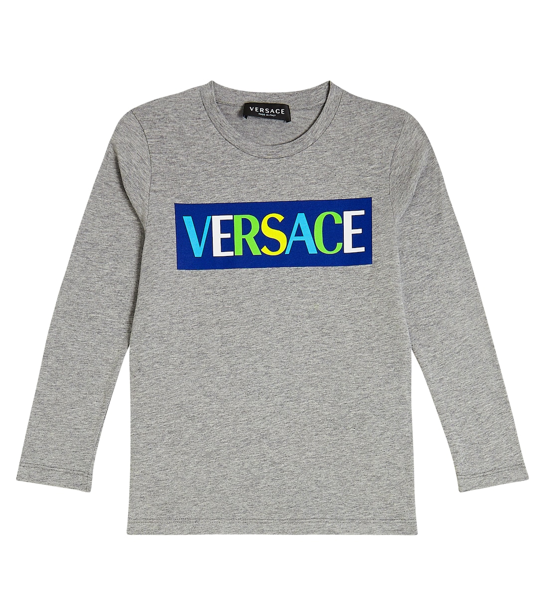 로고 코튼 저지 티셔츠 | Versace Kids