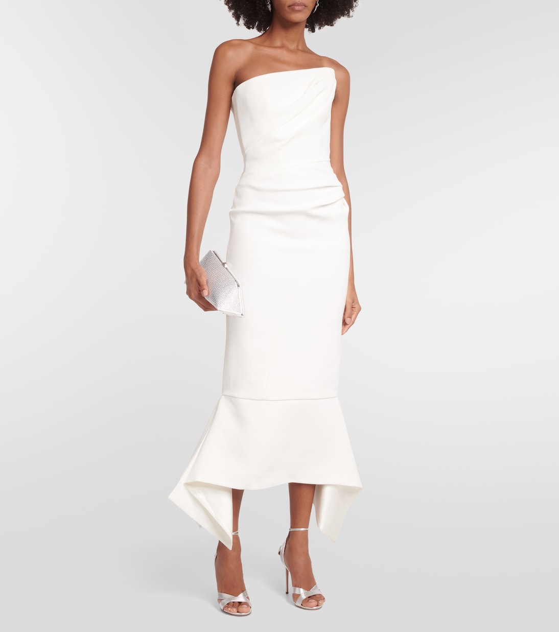 Suffix off-shoulder crêpe gown | Maticevski