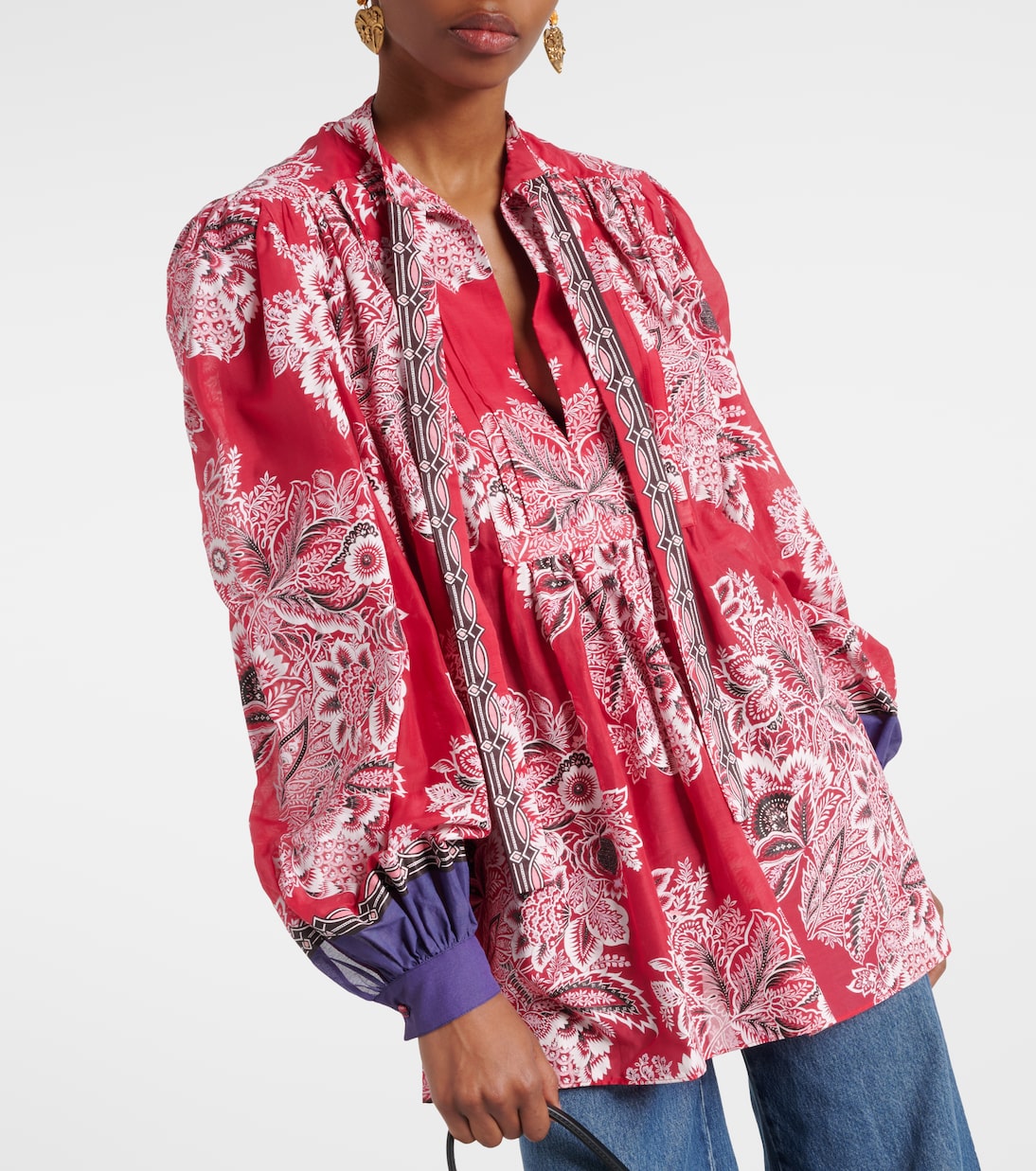 Bedruckte Bluse aus Baumwolle und Seide | Etro