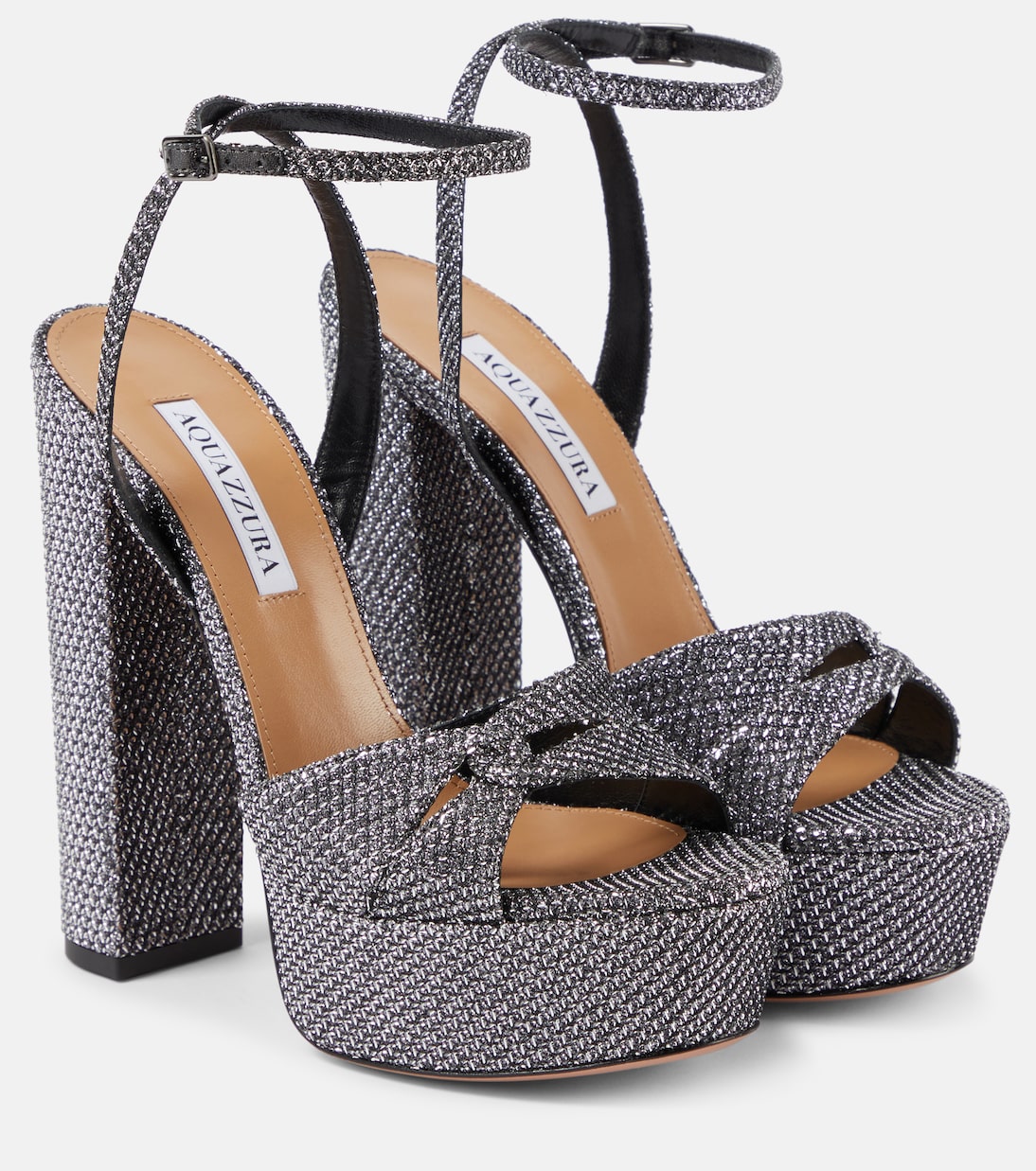 Aquazzura Ginza Snake-Embossed Slingback Ballerina Pumps