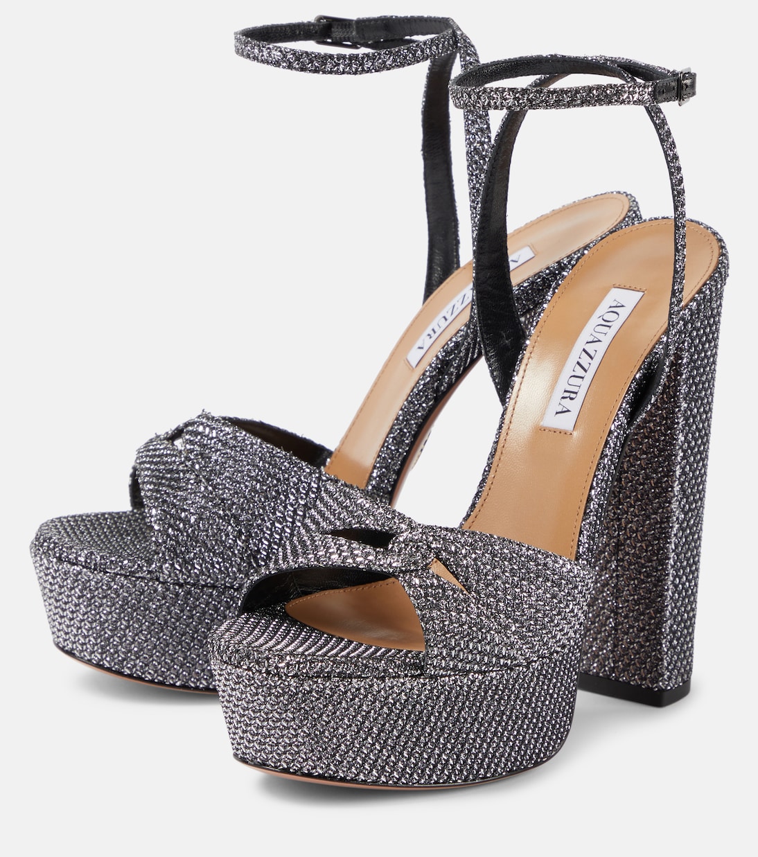 Sandalias con plataforma Sinner 140 metalizadas | Aquazzura