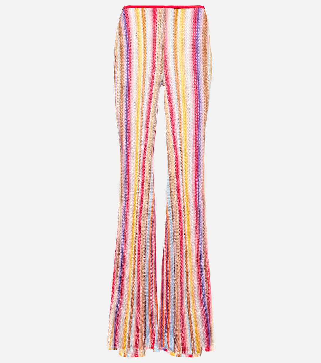 Pantalones flared de tiro bajo a rayas | Missoni Mare