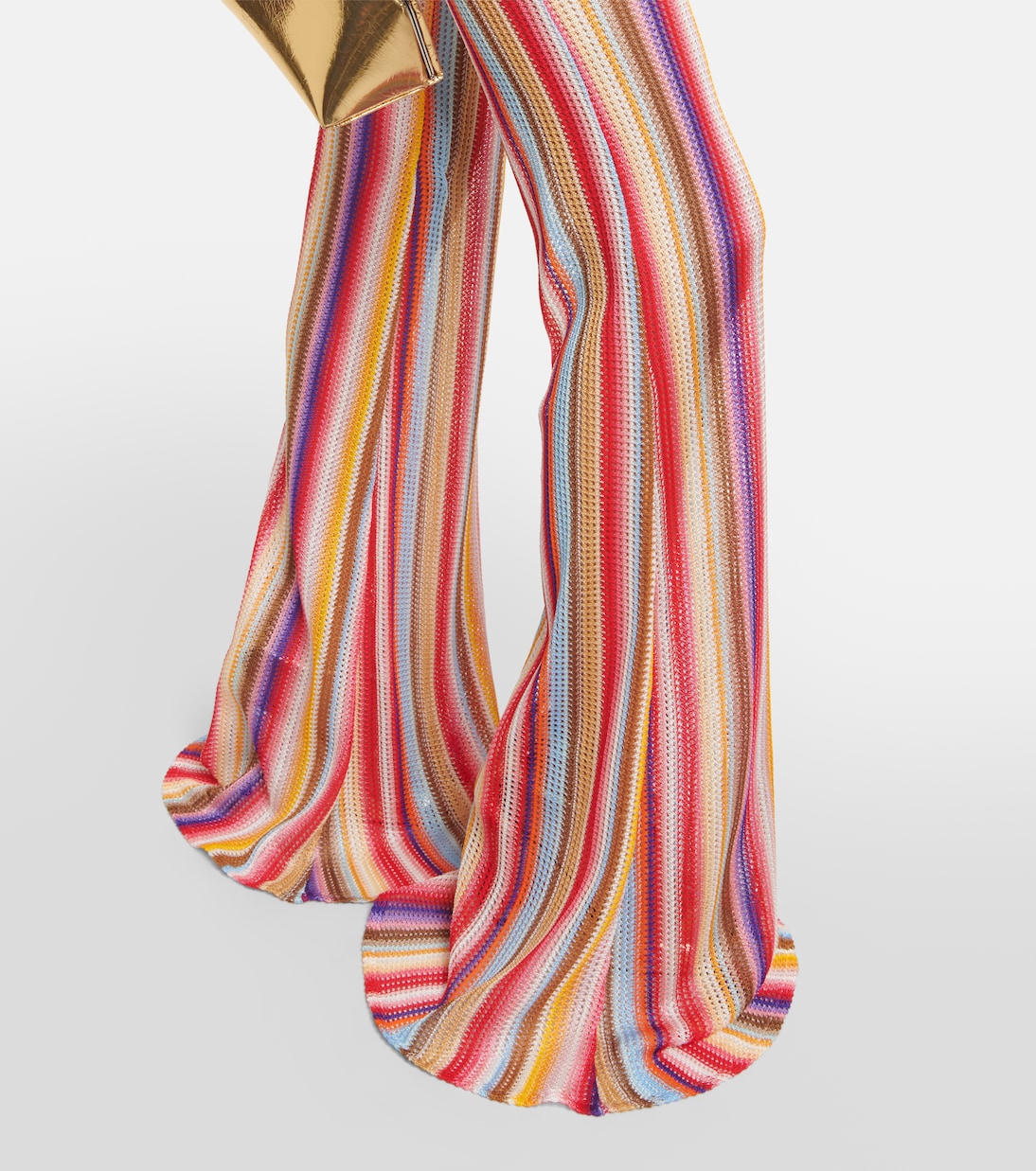 Pantalones flared de tiro bajo a rayas | Missoni Mare
