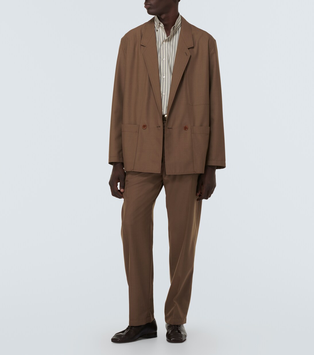 Double-breasted twill jacket | Lemaire