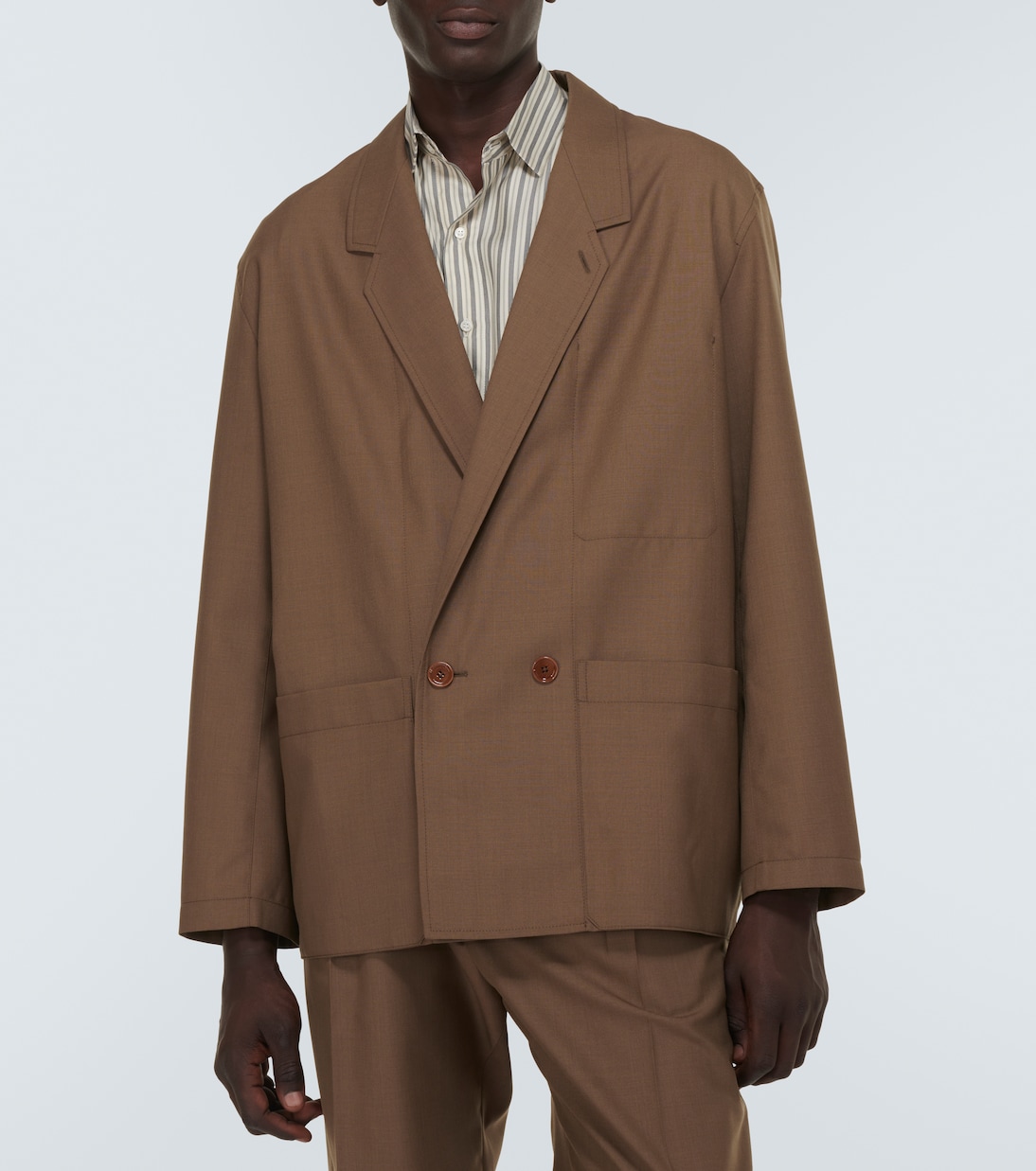 Double-breasted twill jacket | Lemaire