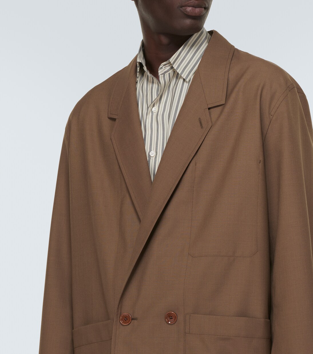 Double-breasted twill jacket | Lemaire
