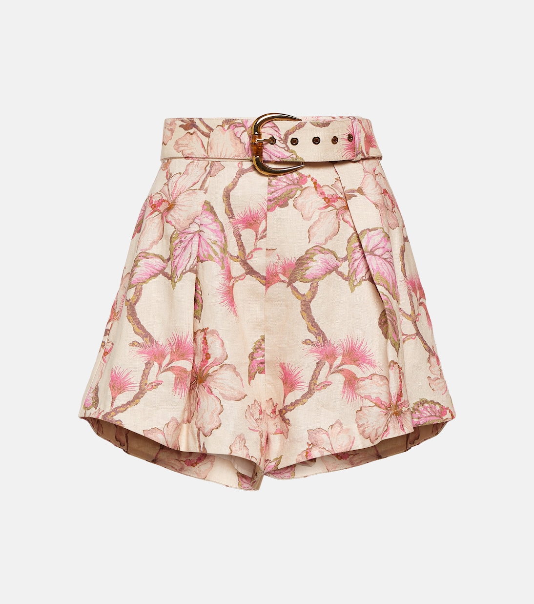 Shorts Matchmaker in lino con stampa | Zimmermann