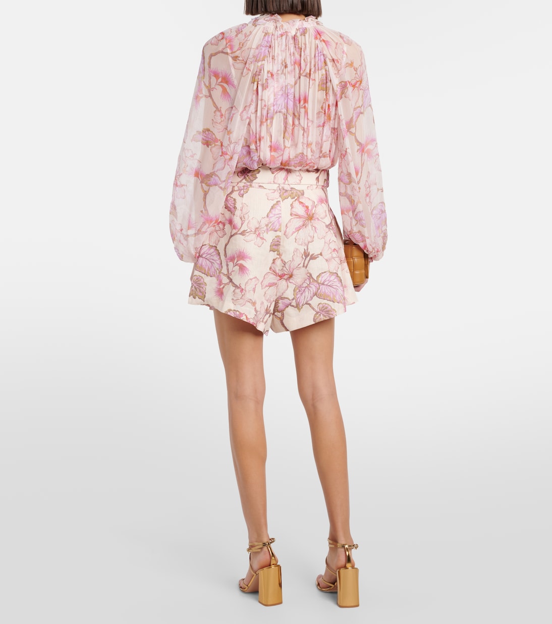 Shorts Matchmaker in lino con stampa | Zimmermann