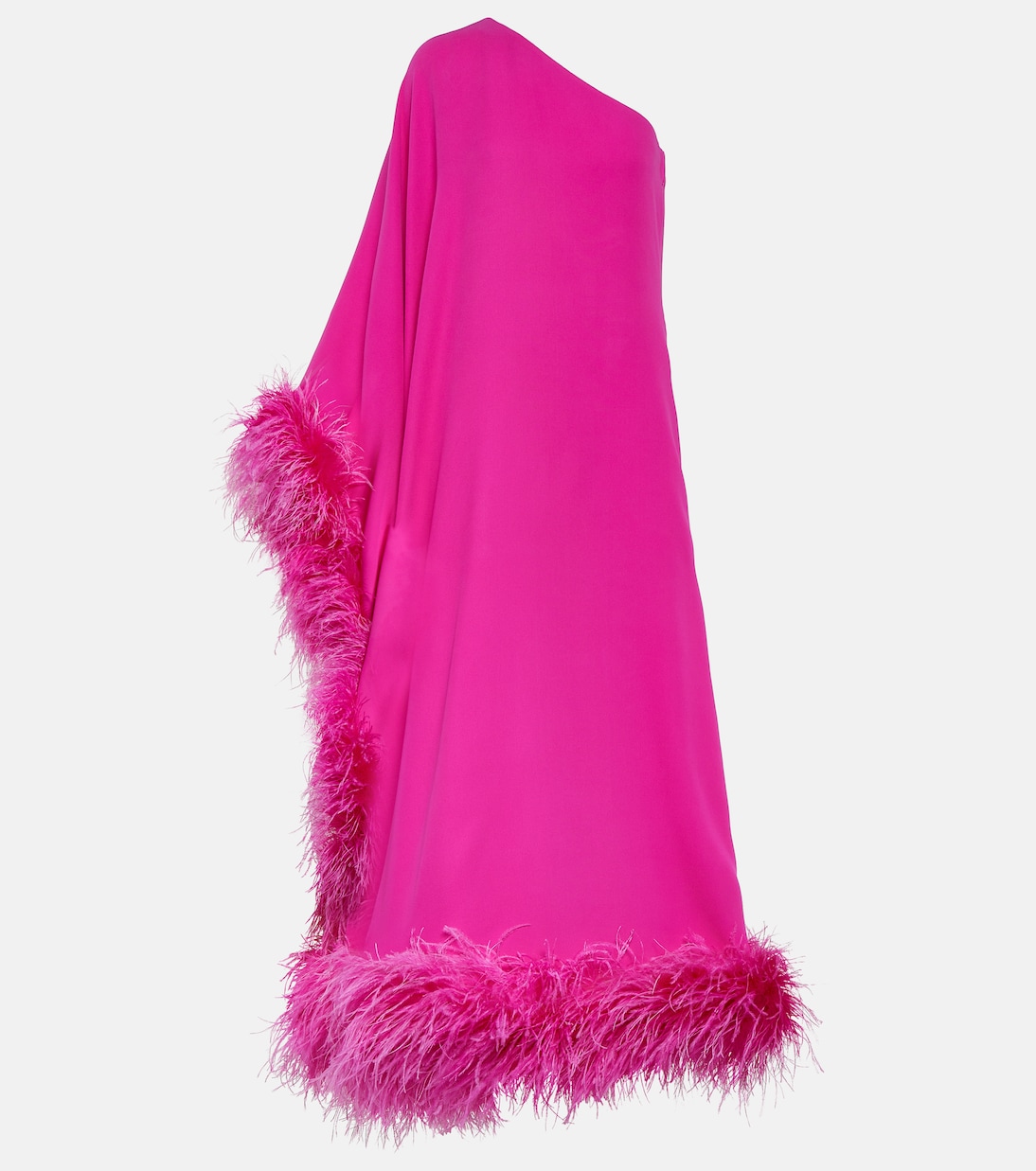 Cady Couture feather-trimmed silk gown | Valentino