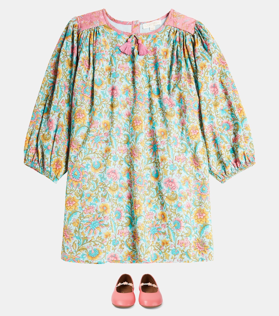Robe Eugenie en coton à fleurs | Louise Misha