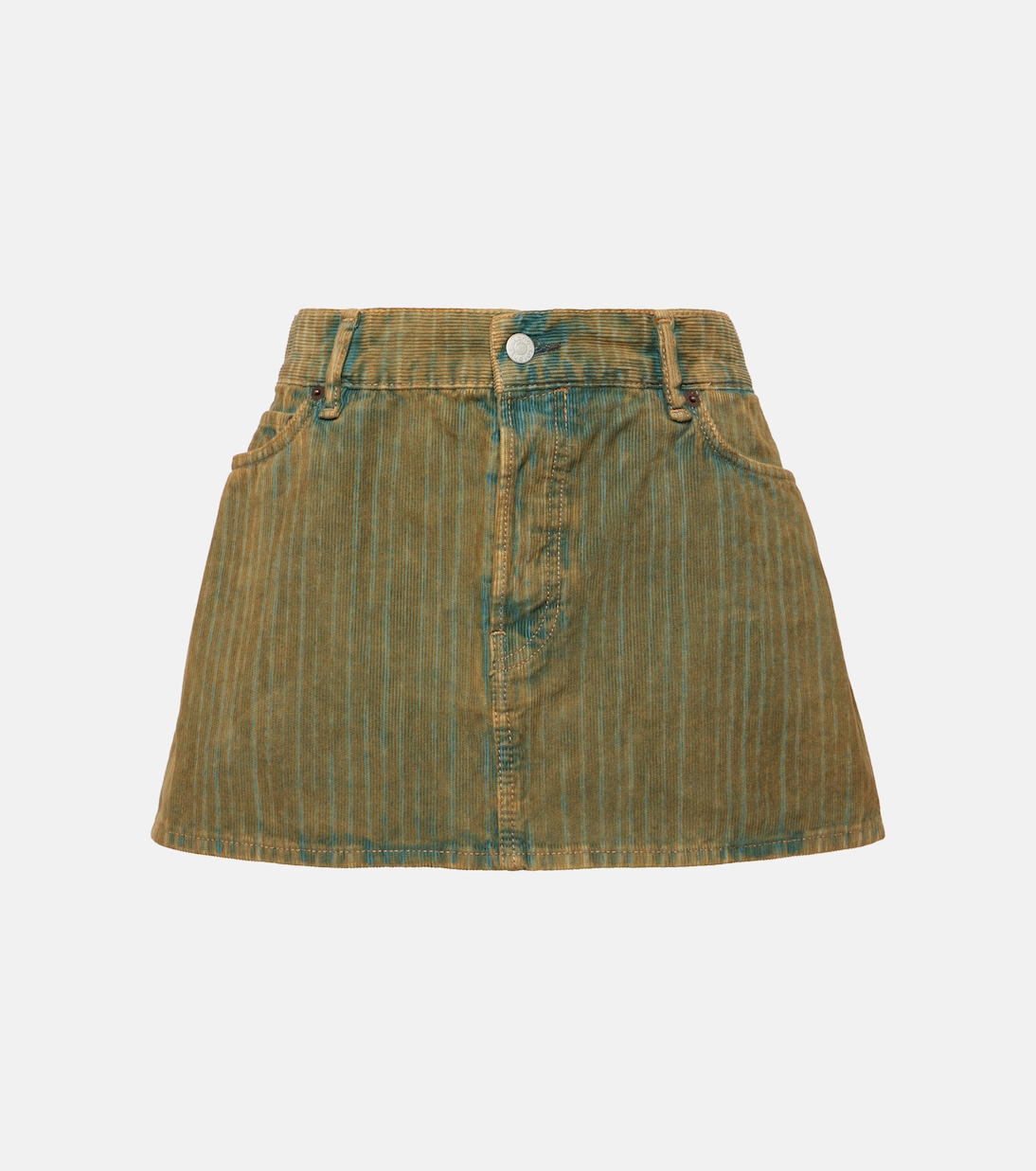 Minifalda de pana de algodón desteñida | Acne Studios