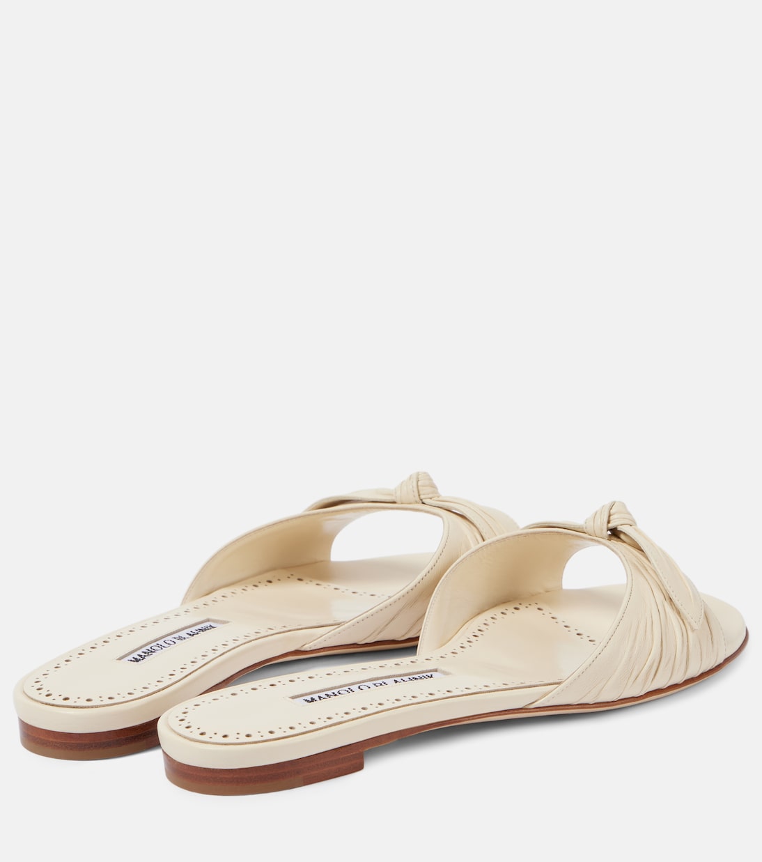 Pantoletten Lolloflat aus Leder | Manolo Blahnik