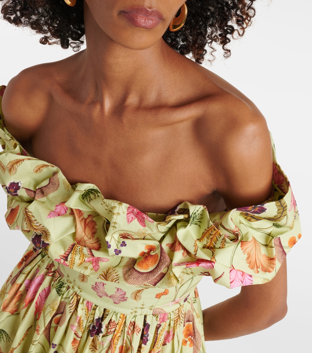 Maxikleid Espliego Habitat aus Baumwolle | Agua by Agua Bendita