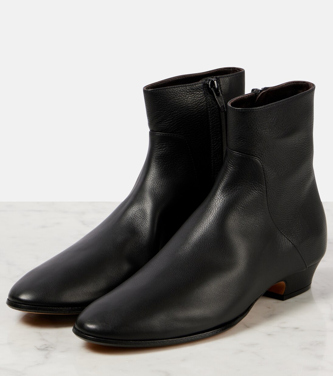 Bottines Hereditas en cuir | The Row