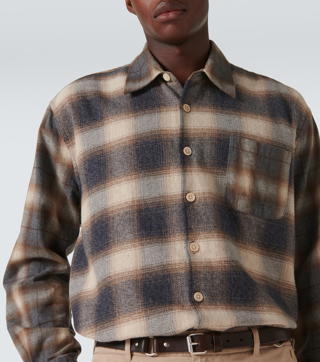 Above checked cotton shirt in brown - Our Legacy | Mytheresa Above checked cotton shirt in brown - Our Legacy | Mytheresa