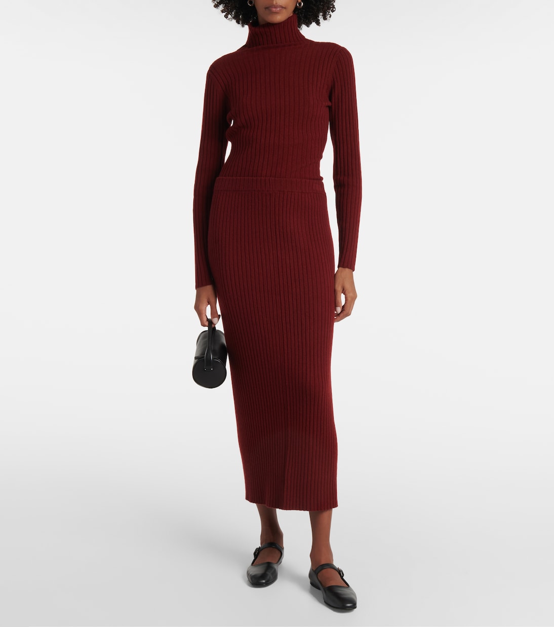 Cashmere midi skirt | Jardin des Orangers
