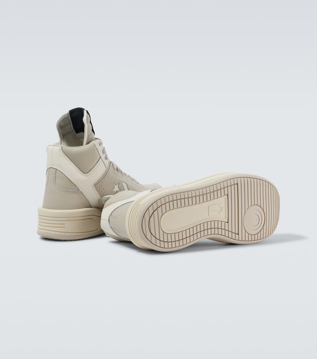X Converse Sneakers Turbowpn aus Leder | DRKSHDW by Rick Owens
