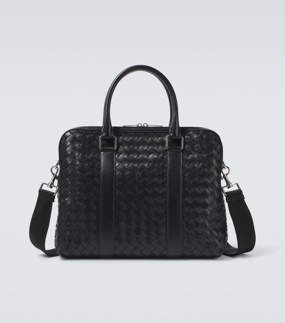 Slim Intrecciato leather briefcase  | Bottega Veneta