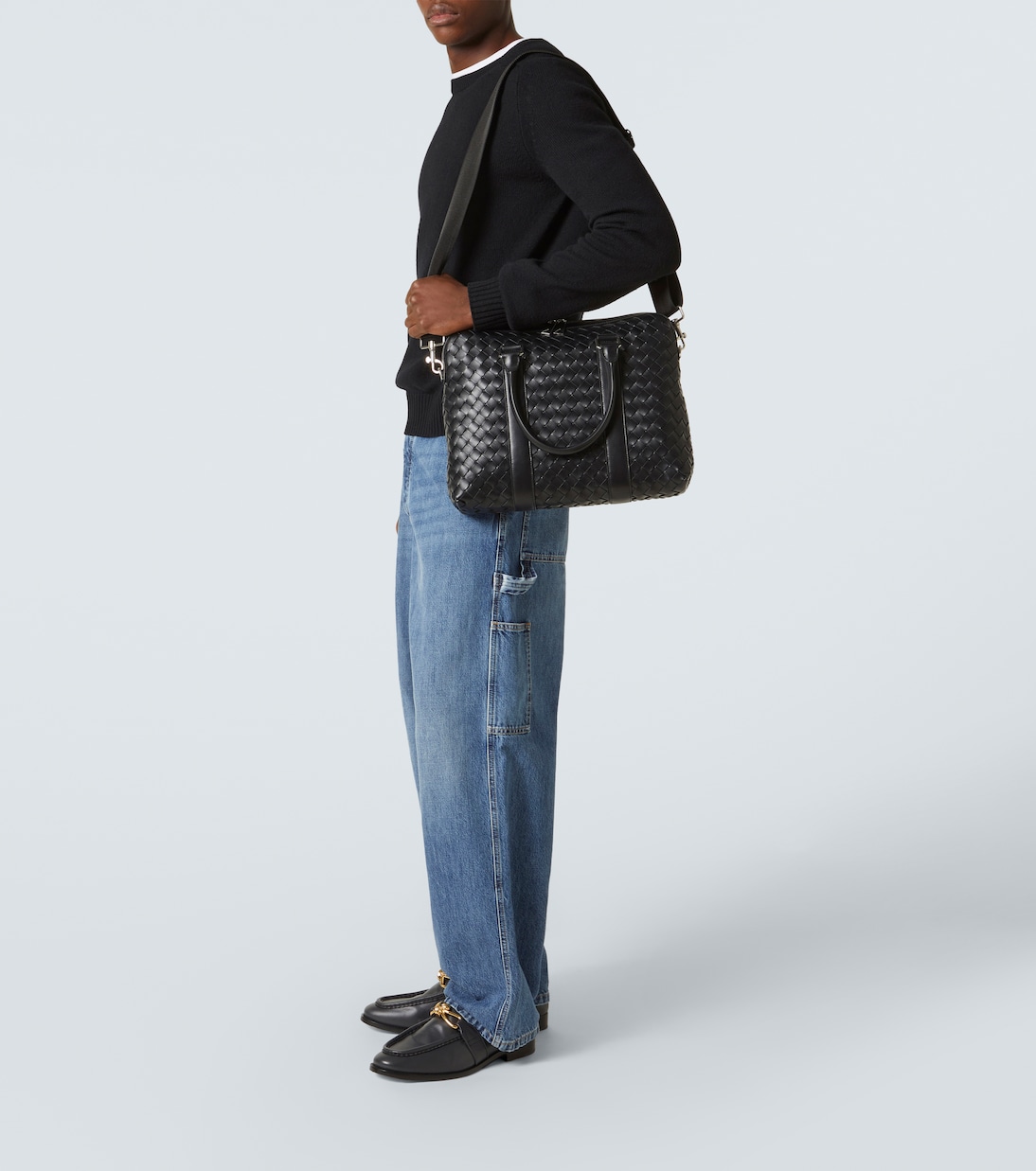 Slim Intrecciato leather briefcase  | Bottega Veneta