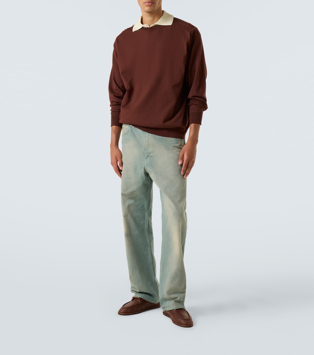 Knitted cotton sweatshirt | Auralee