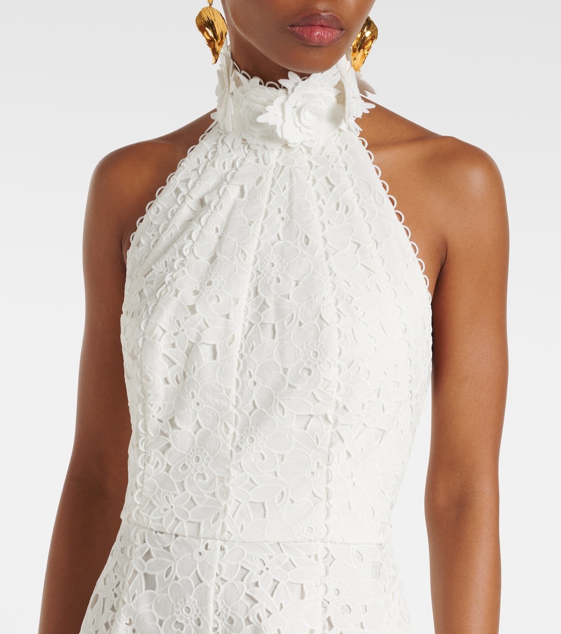 Bridal - Abito midi Nuvola con ricamo | Rebecca Vallance