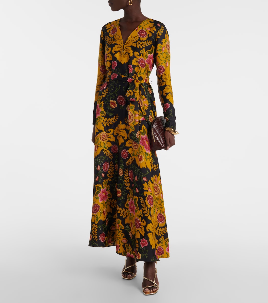 Arabesque Floral Black maxi dress | Farm Rio