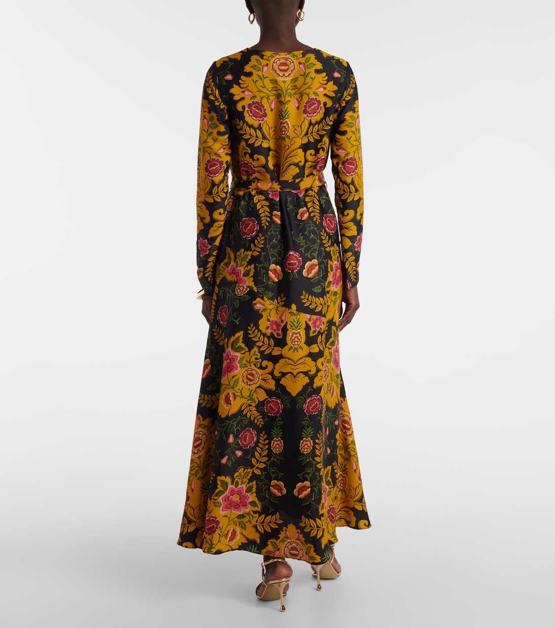 Arabesque Floral Black maxi dress | Farm Rio